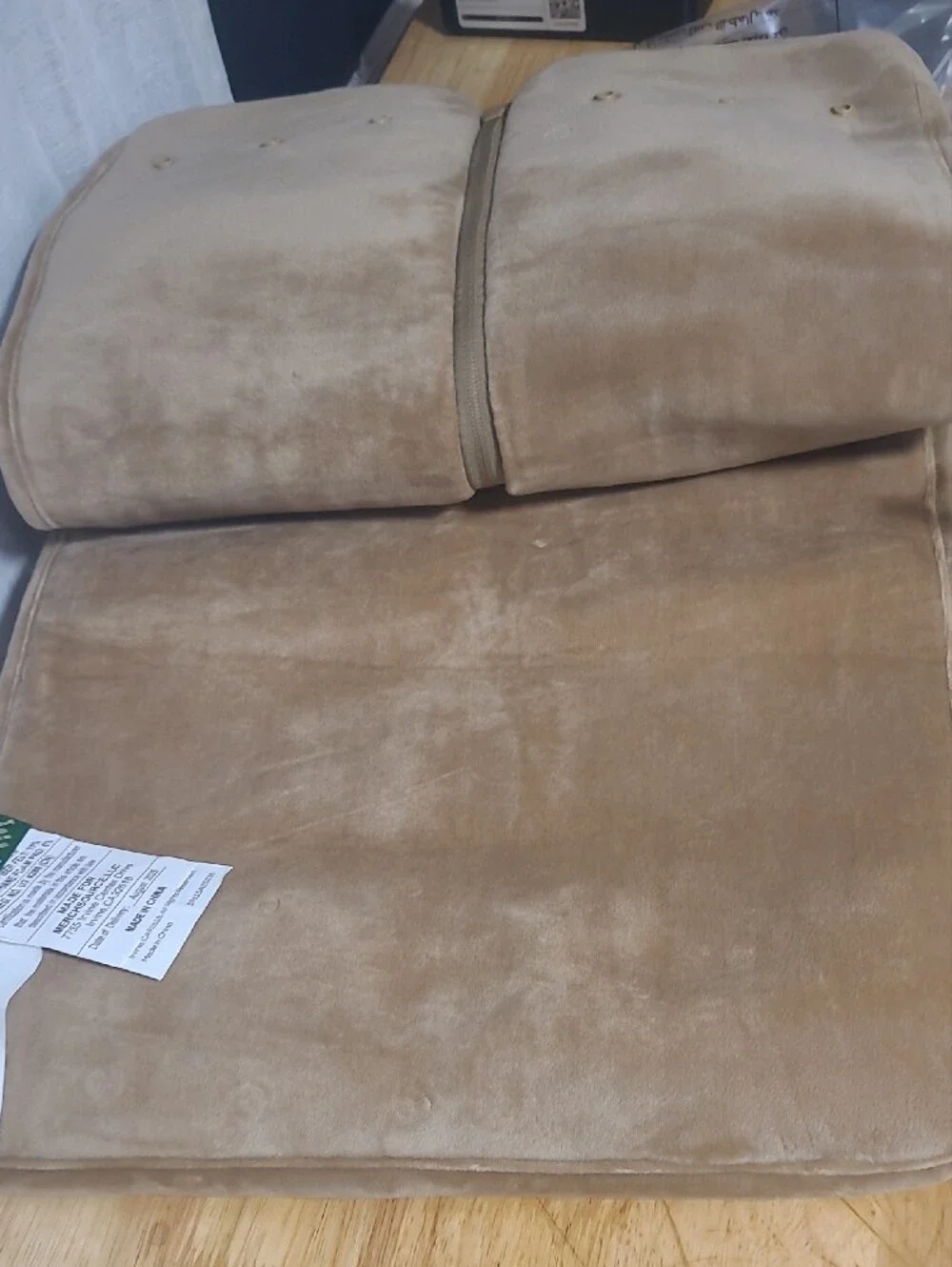 Sharper Image Heated Weighted Comfort Vest Luxe - Beige